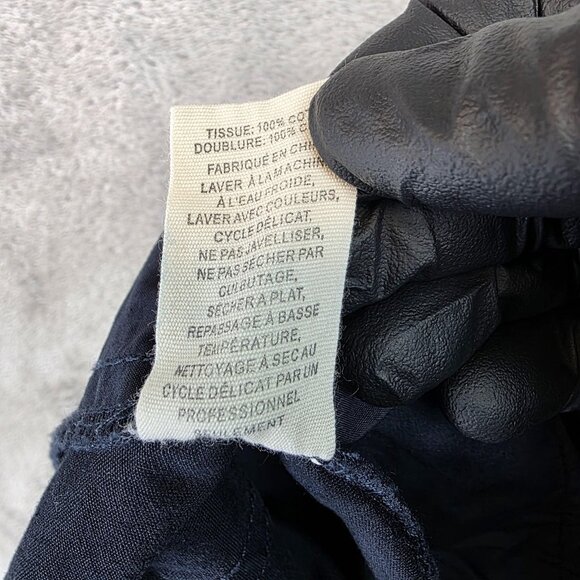 Ulla Johnson Pants Womens 6 Navy Blue Cargo Joggers Paperbag Waist Drawstring - Picture 11 of 11